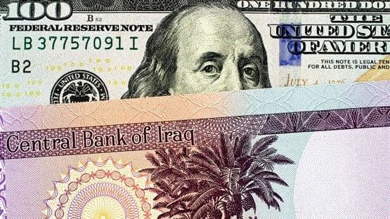 الدولار الأميركي والدينار العراقي