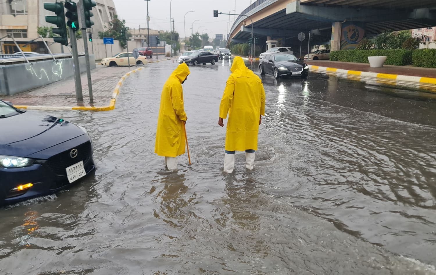 الدفاع المدني يعمل على فتح المجاري - أربيل  - 2023