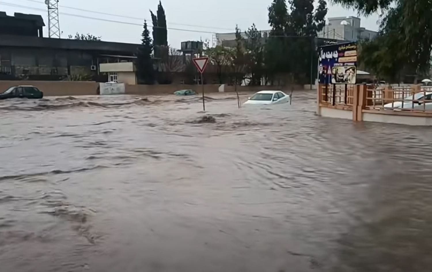 السيول في قضاء جمجمال بالسليمانية