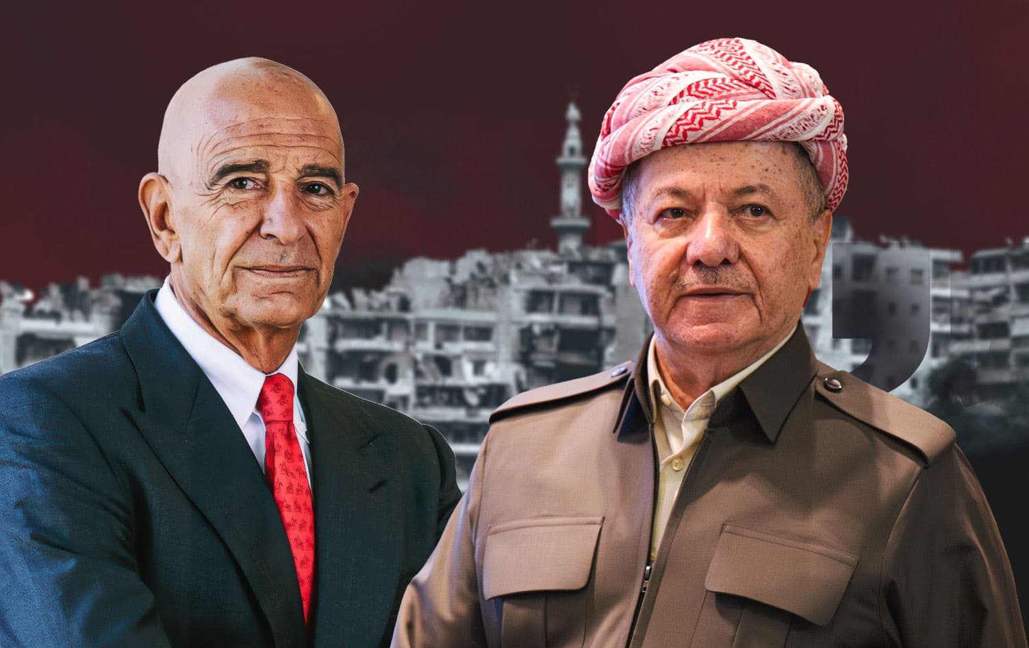 الرئيس مسعود بارزاني وتوماس باراك 