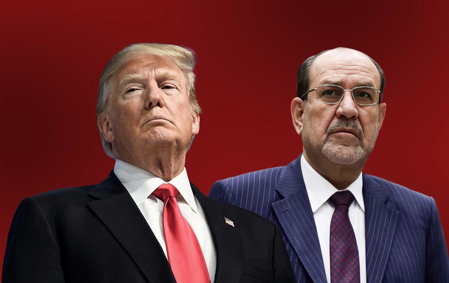 نوري المالكي ودونالد ترمب