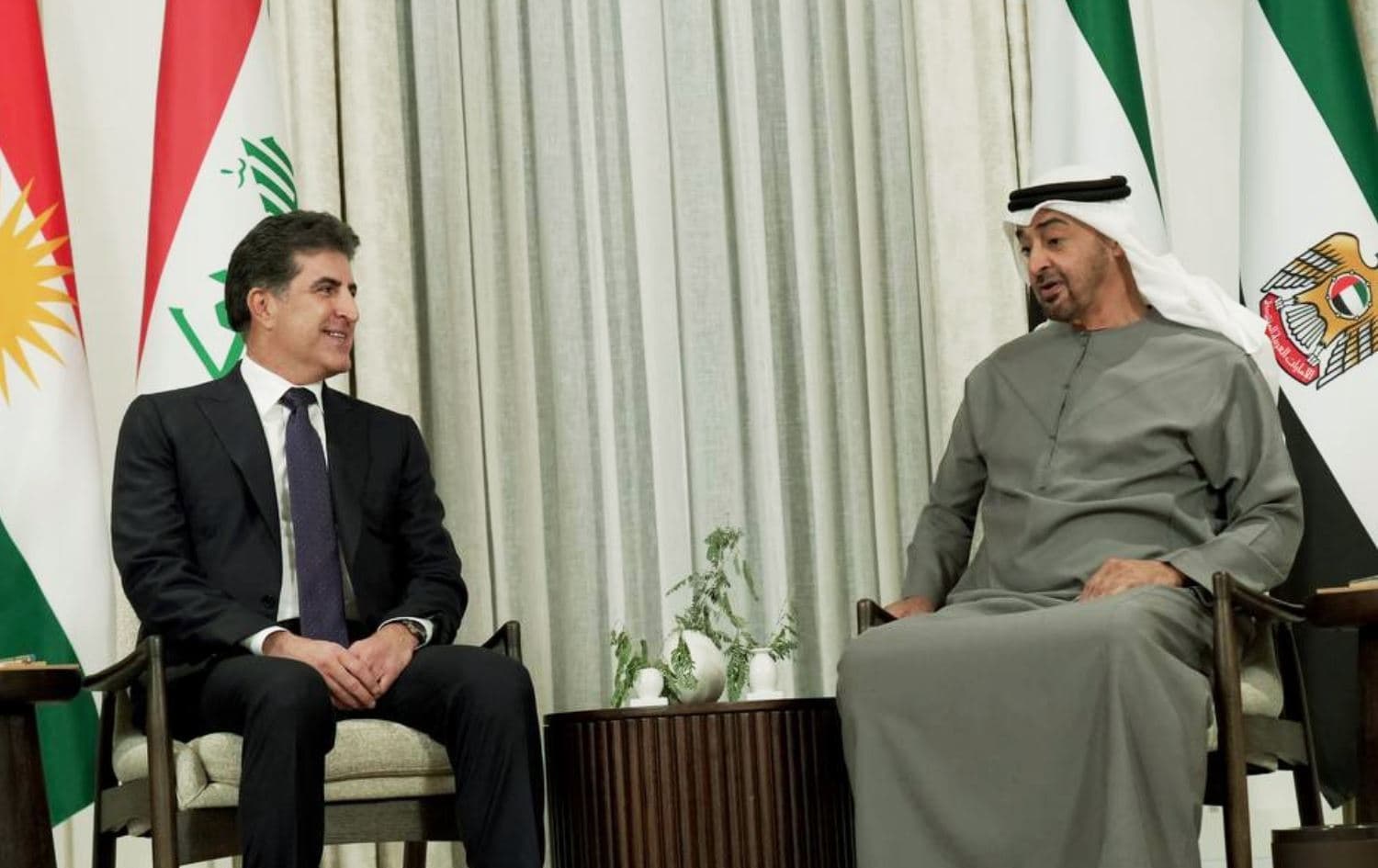 نيجيرفان بارزاني ومحمد بن زايد آل نهيان 