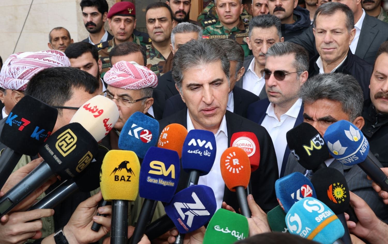 رئيس إقليم كوردستان نيجيرفان بارزاني