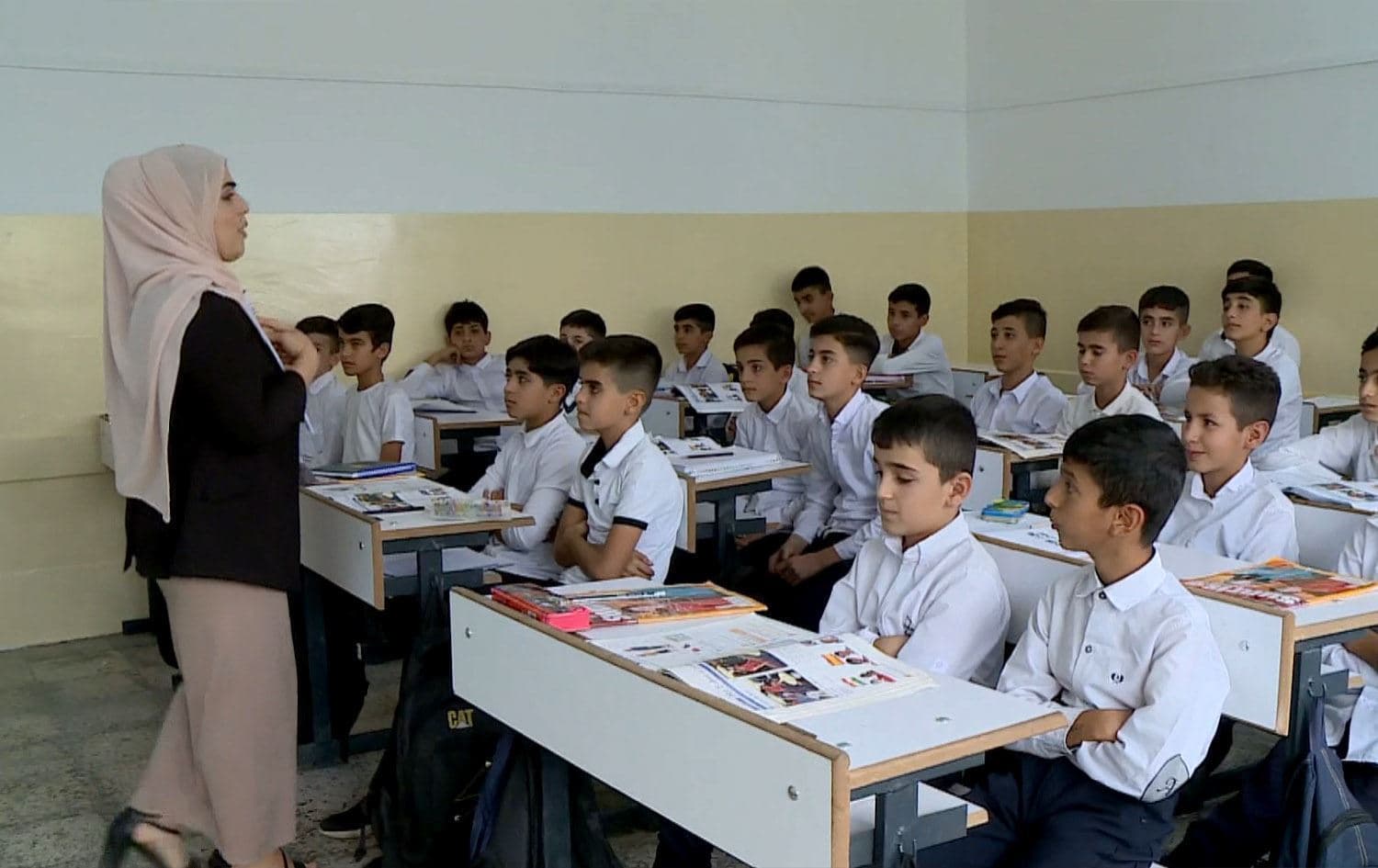حصة دراسية في مدرسة بإقليم كوردستان 