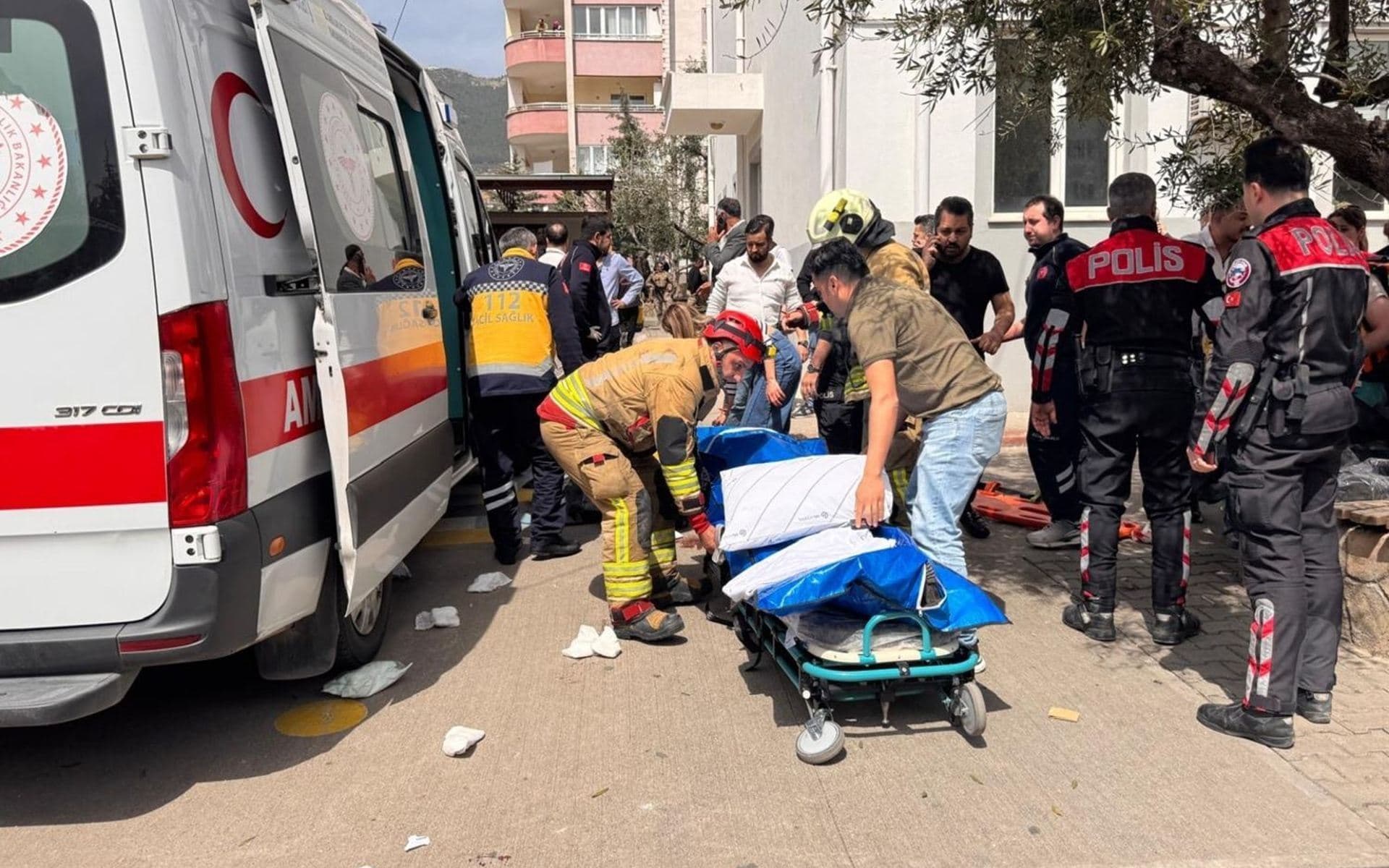 مكان الحادث. الصورة: AA