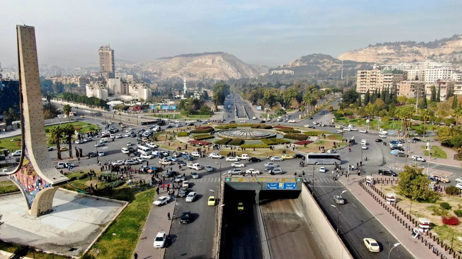ساحة الأمويين بدمشق 