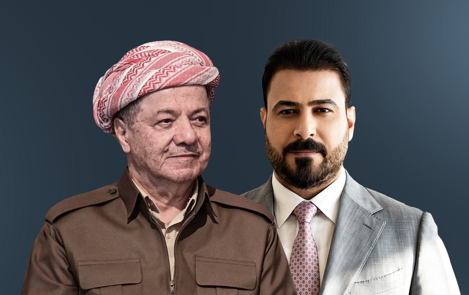 الرئيس بارزاني - الزيدي 