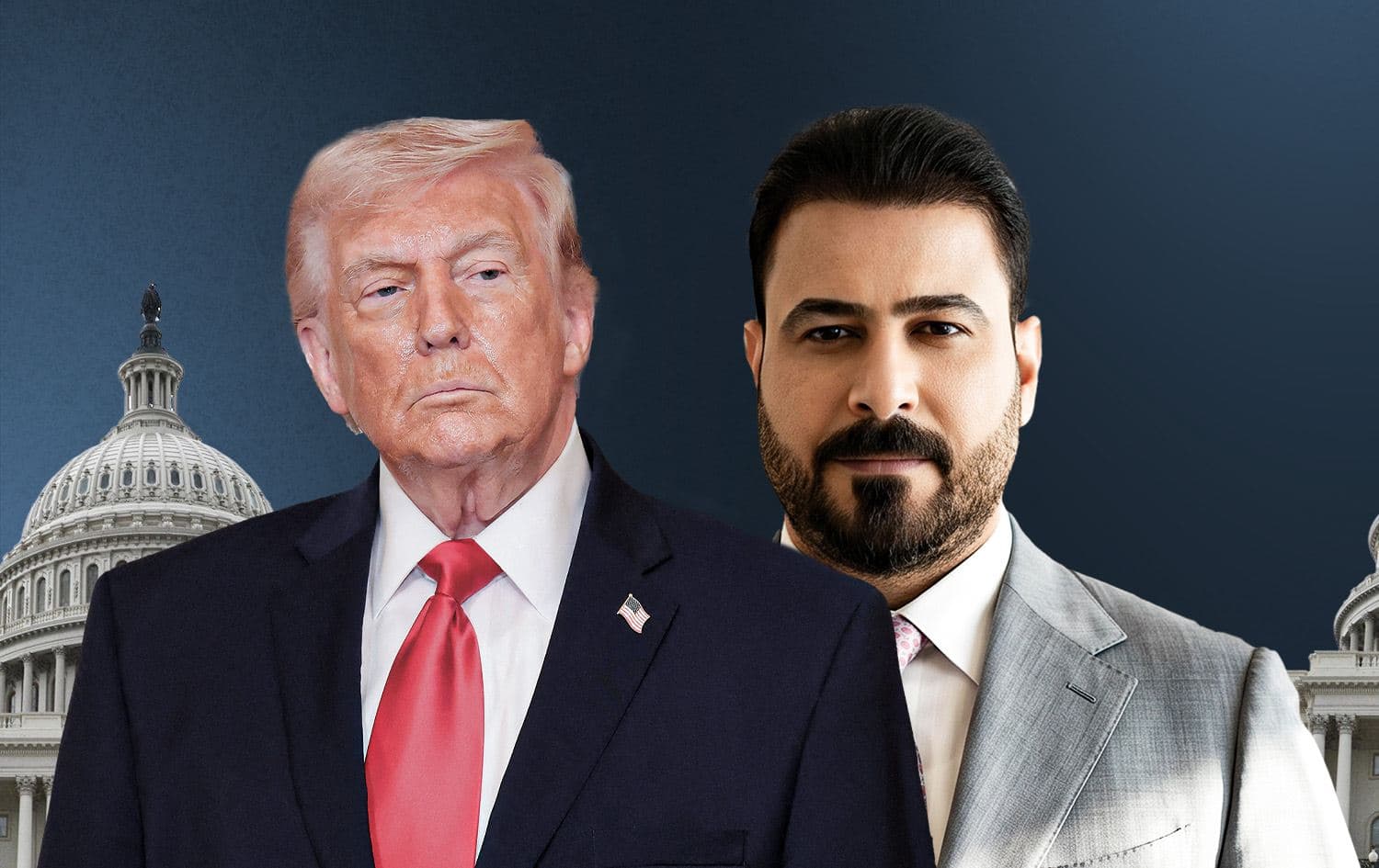 علي الزيدي ودونالد ترمب