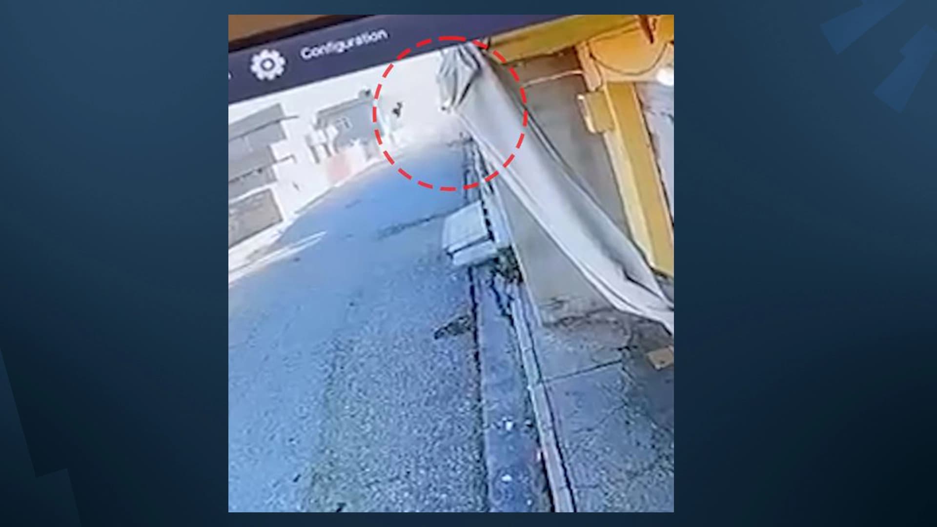 لحظة سقوط المسيّرة