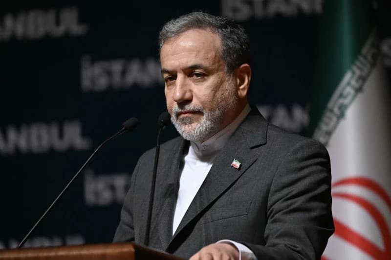 Iranian foreign minister Abbas Araghchi speaks during a press conference in Istanbul. File Photo: AFP