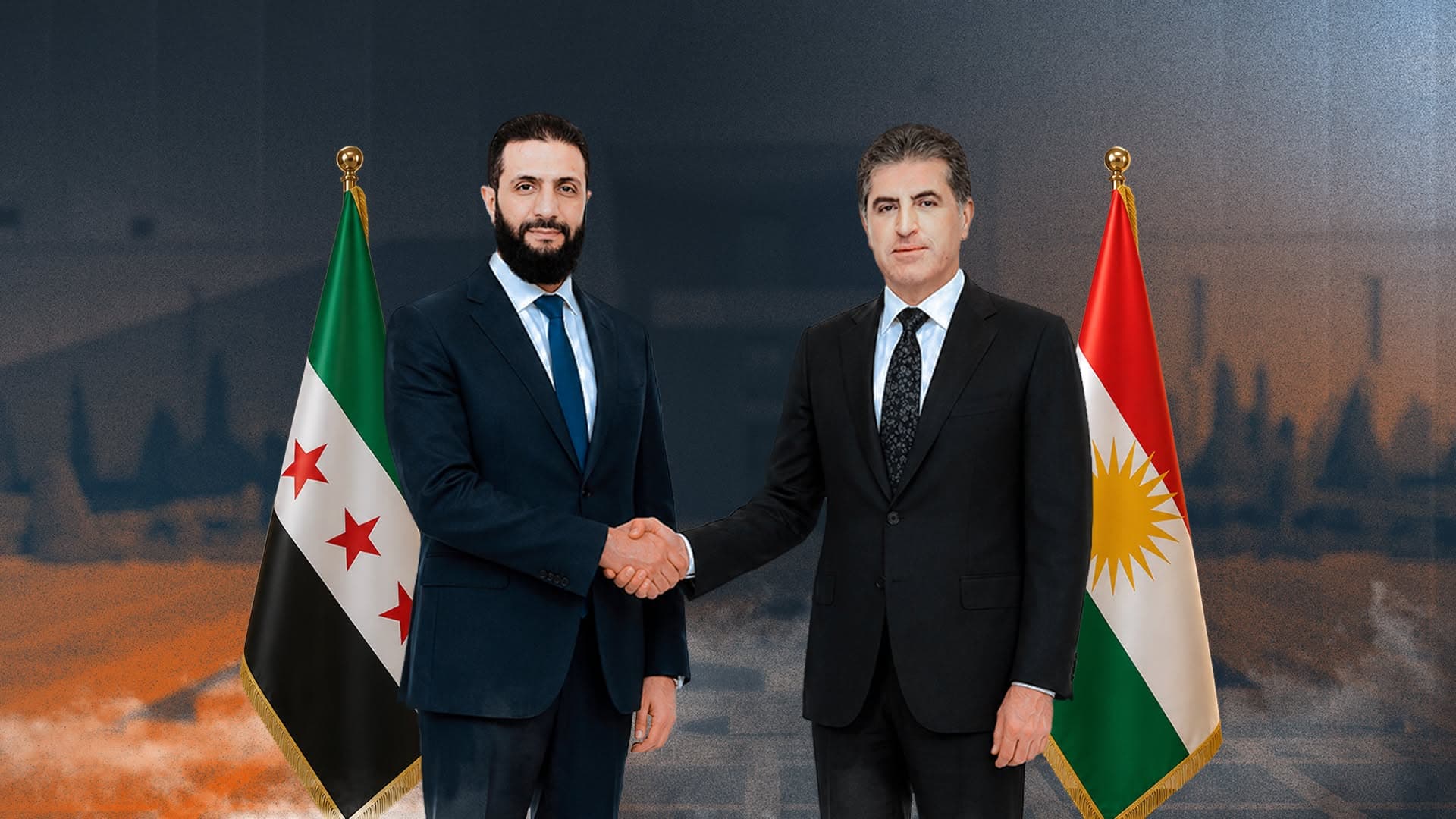 نيجيرفان بارزاني وأحمد الشرع