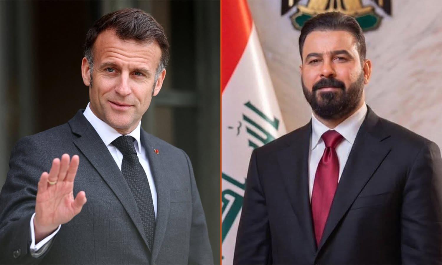 الزيدي وماكرون يبحثان الأوضاع في المنطقة وجهود خفض التوتر
