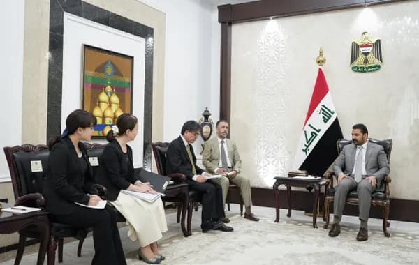 الزيدي يتلقى دعوى لزيارة اليابان ويؤكد حرصه على تعزيز العلاقات معها