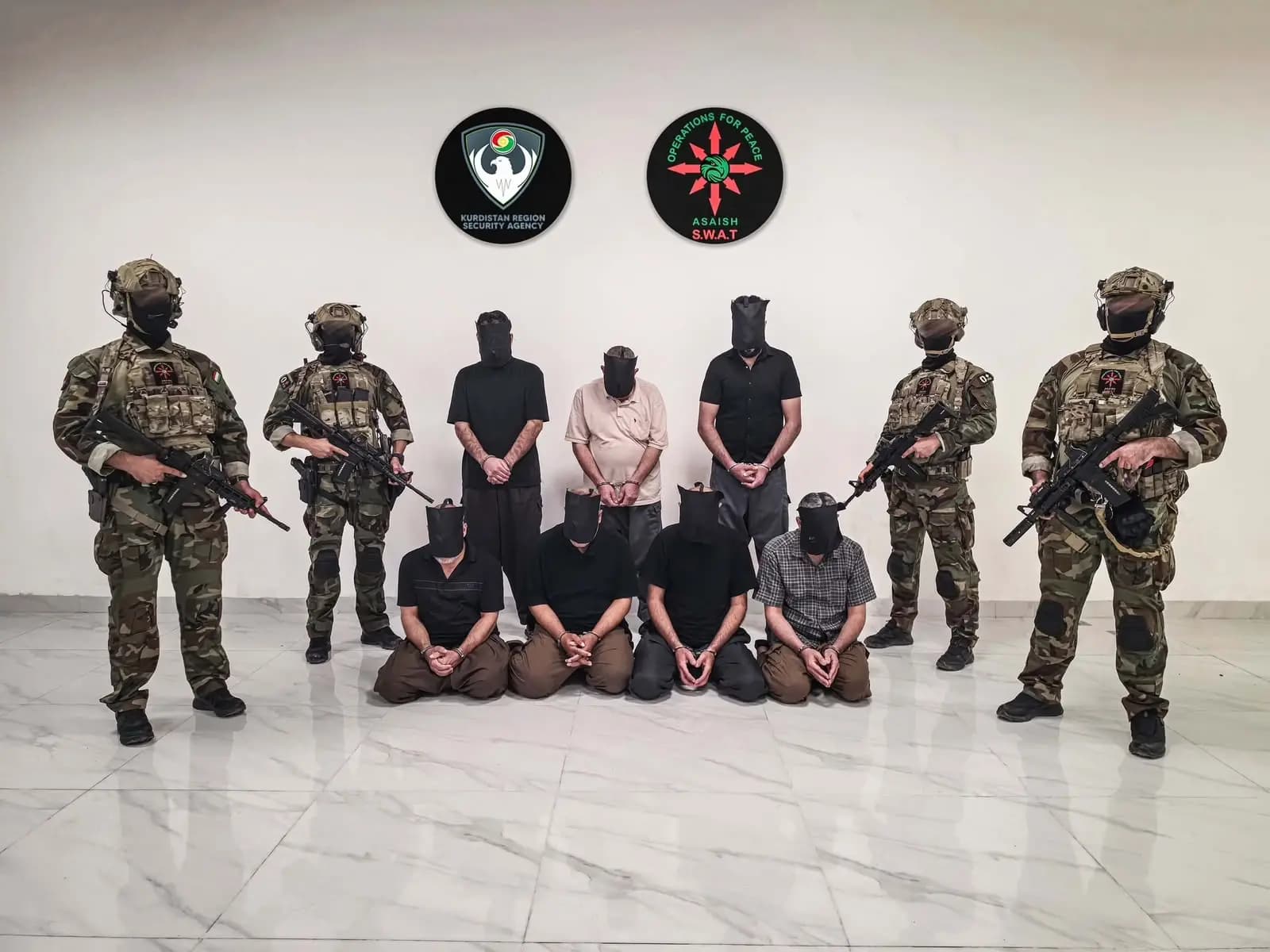 آسايش السليمانية تعتقل 7عناصر من داعش وتسلمهم إلى بغداد