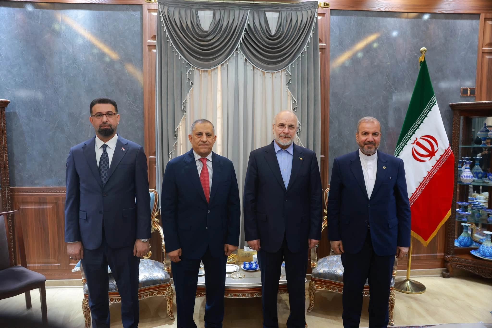 العبودي لقاليباف: الدستور العراقي لايسمح بوجود جماعات مسلحة تهدد أمن دول أخرى