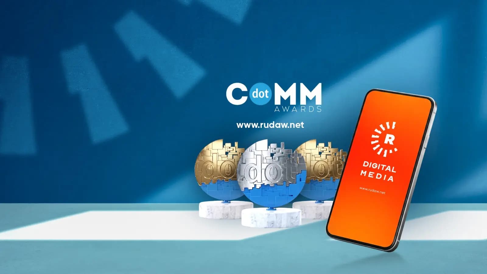 رووداو ديجيتال تفوز بثلاث جوائز عالمية إحداها بلاتينية واثنتان ذهبيتان