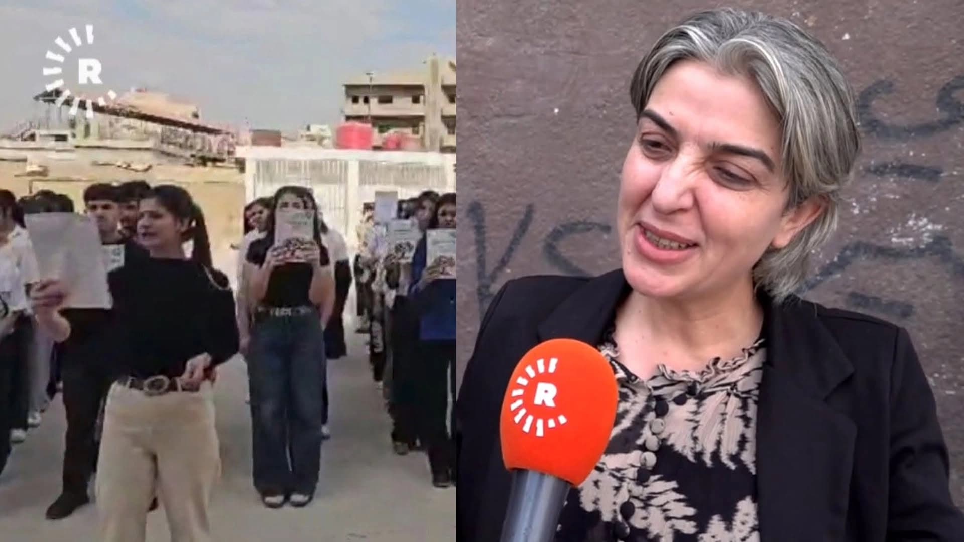 مديرة منطقة قامشلو للطلبة الكورد المحتجين: التحقوا بمدارسكم وناضلوا بالعلم لتثبيت لغتكم في الدستور