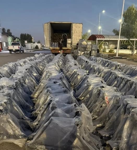 المنافذ الحدودية تحبط عملية إدخال شواصي دراجات ممنوعة عبر منفذ زرباطية