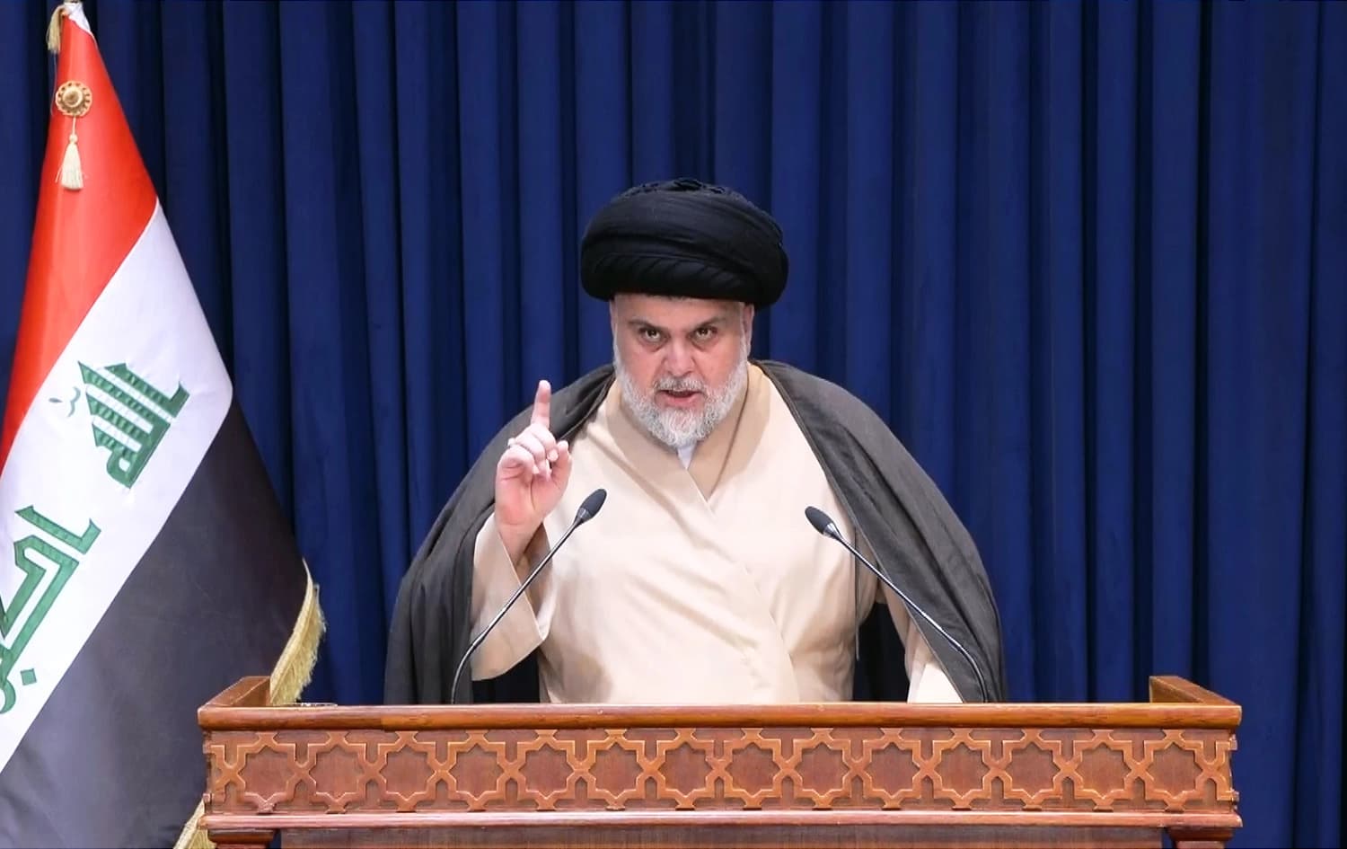 مقتدى الصدر: نأمل ألا يكون الانسحاب الأميركي بداية لتدخلات خارجية في الشأن العراقي