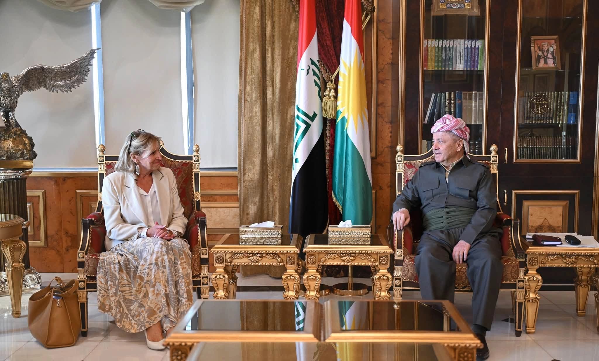 الرئيس بارزاني لوفد فرنسي: إقليم كوردستان جزء من الحل وليس من التوترات