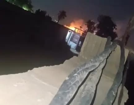 حريق يلتهم مستودع أسلحة لفصيل في بغداد