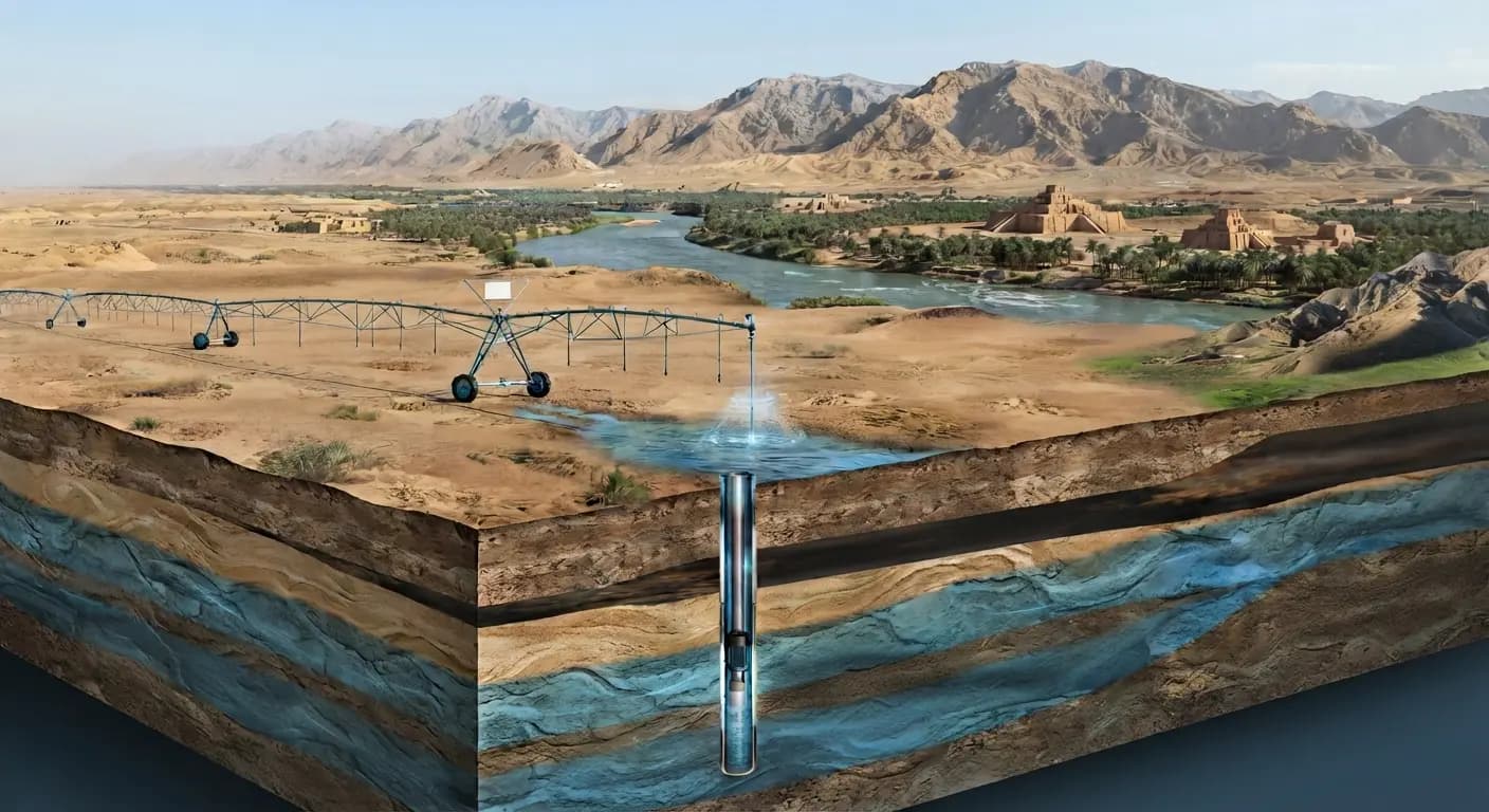 هيئة المياه الجوفية العراق لرووداو: أكثر من 90 ألف بئر مسجّلة في البلاد