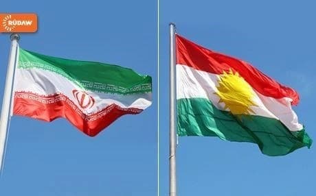 علم كوردستان وإيران