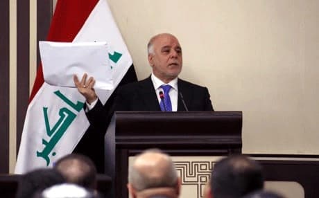 رئيس الوزراء العراقي حيدر العبادي