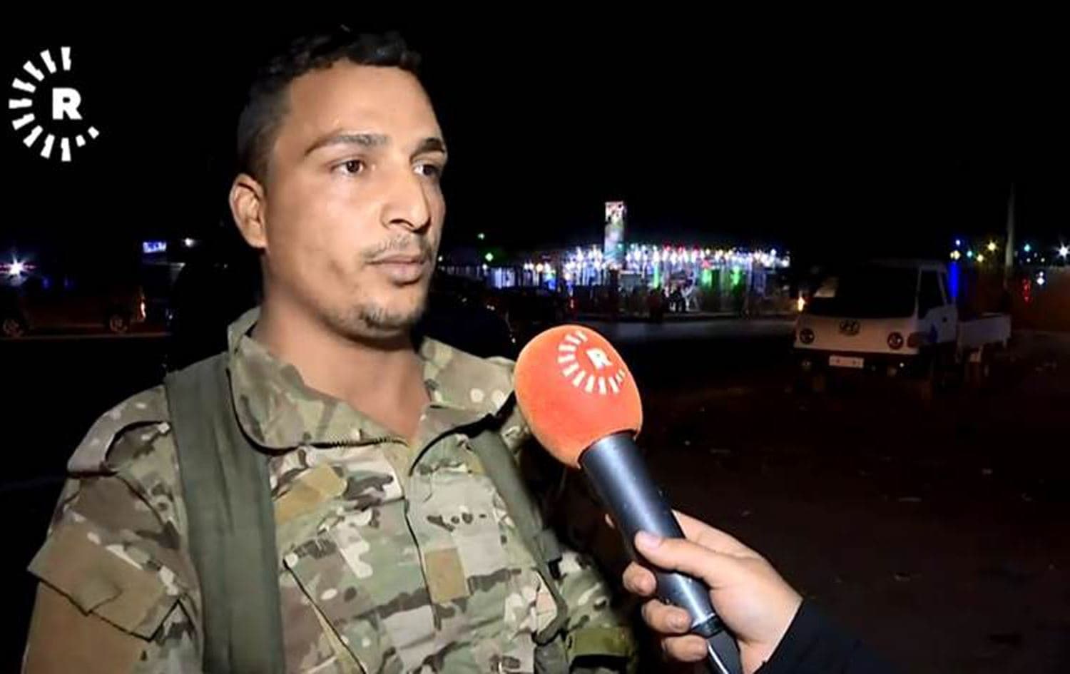 المقاتل في صفوف قوات سوريا الديمقراطية "هفال علوي" في حديث سابق لرووداو - أرشيفية