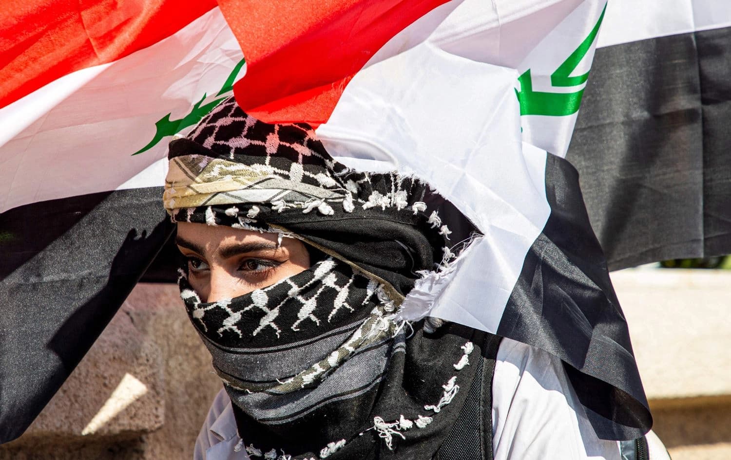 متظاهرة من البصرة-AFP