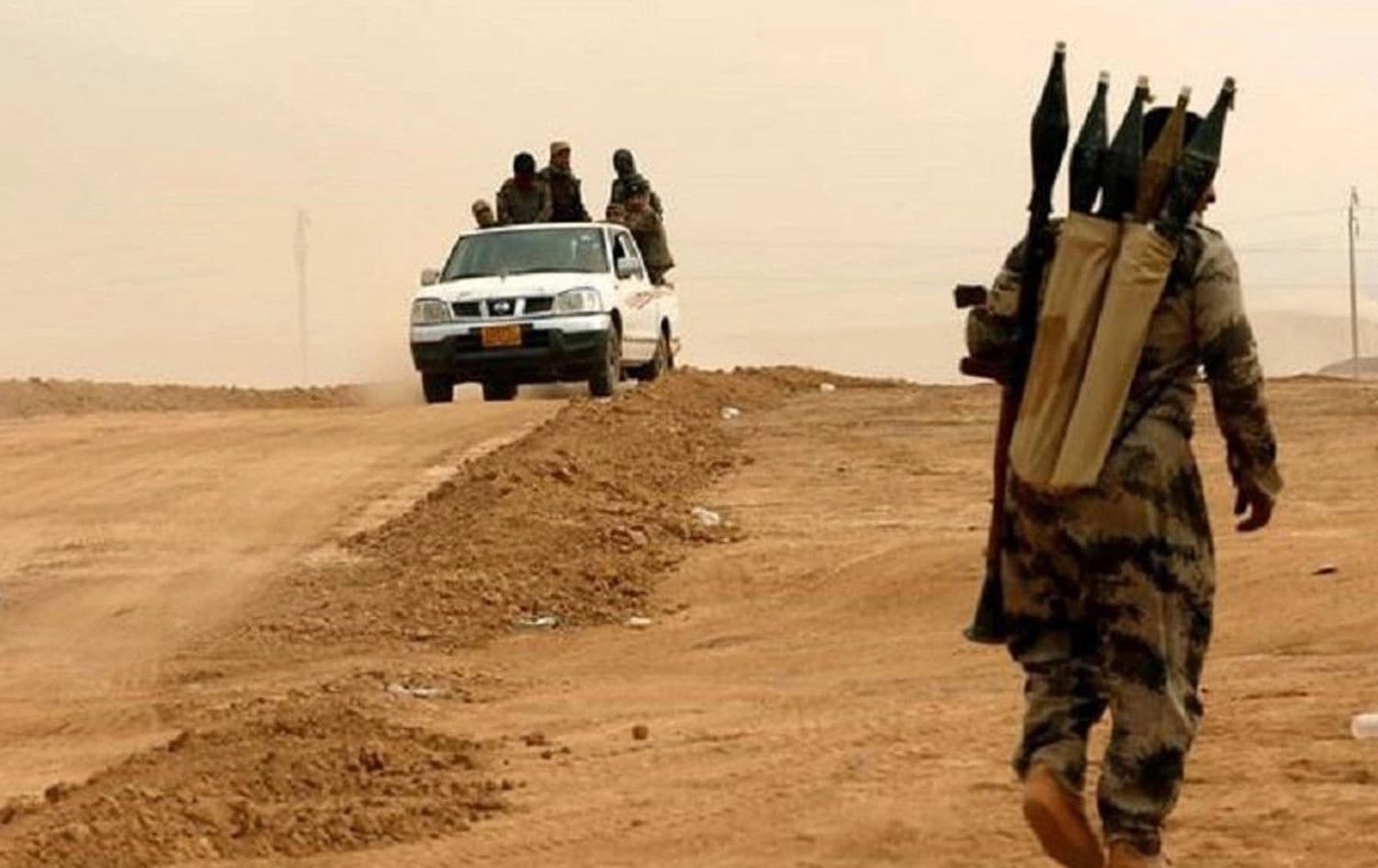 هجوم جديد لعناصر من داعش على الحشد الشعبي في جرف النصر