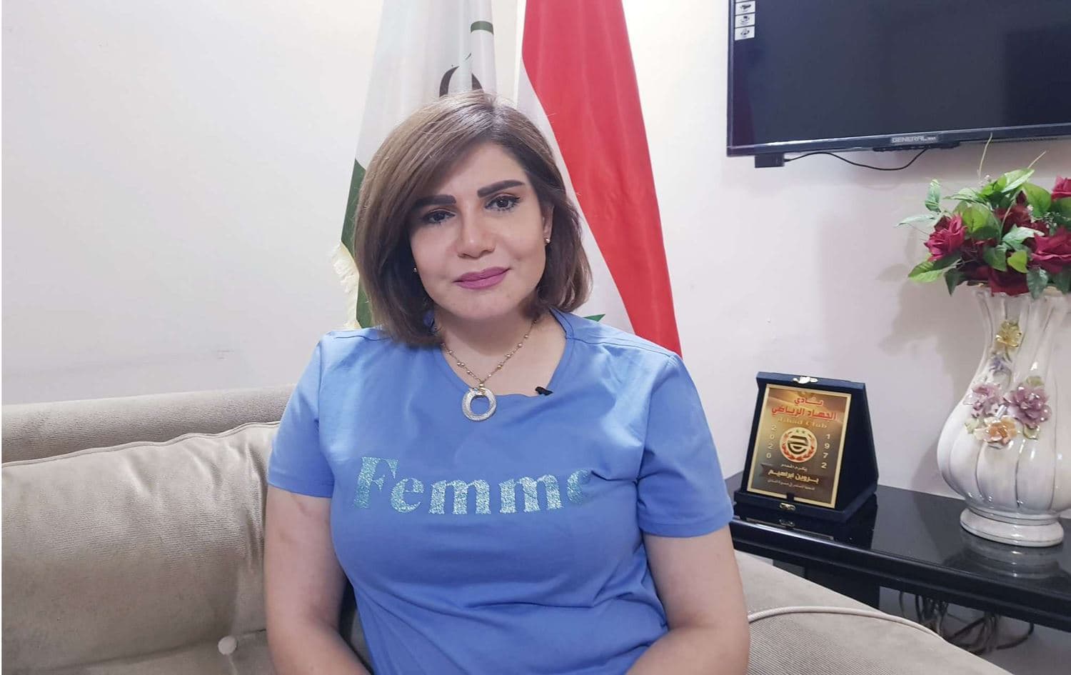 بروين ابراهيم.. رئيسة حزب الشباب للبناء والتغيير.. وكالة سورية