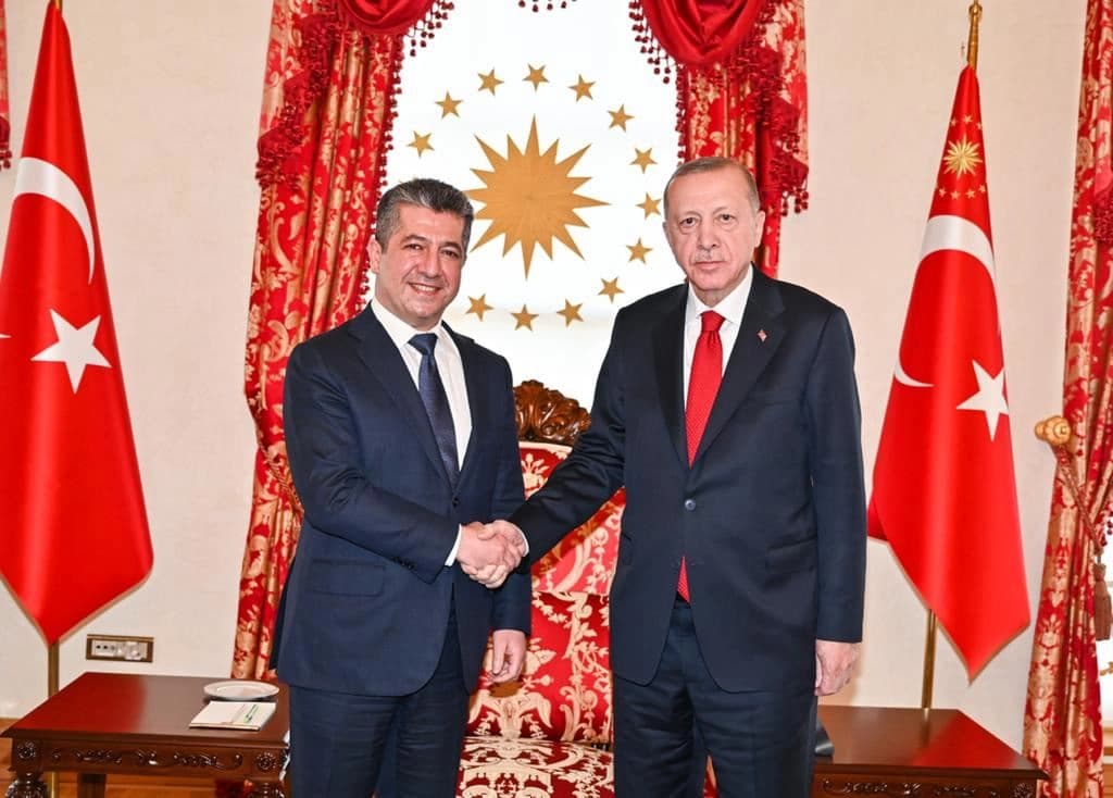 اردوغان- مسرور بارزاني