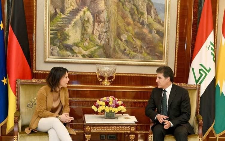 نيجيرفان بارزاني مع أنالينا بيربوك