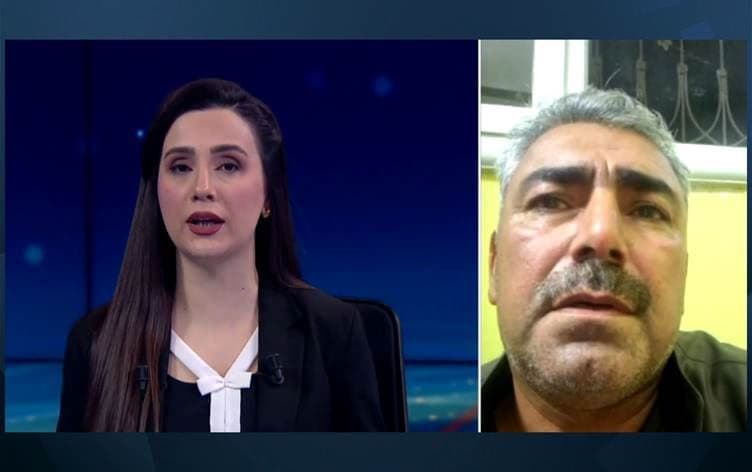 محمد حاج بوزان خلال مشاركته في نشرة إخبارية على رووداو