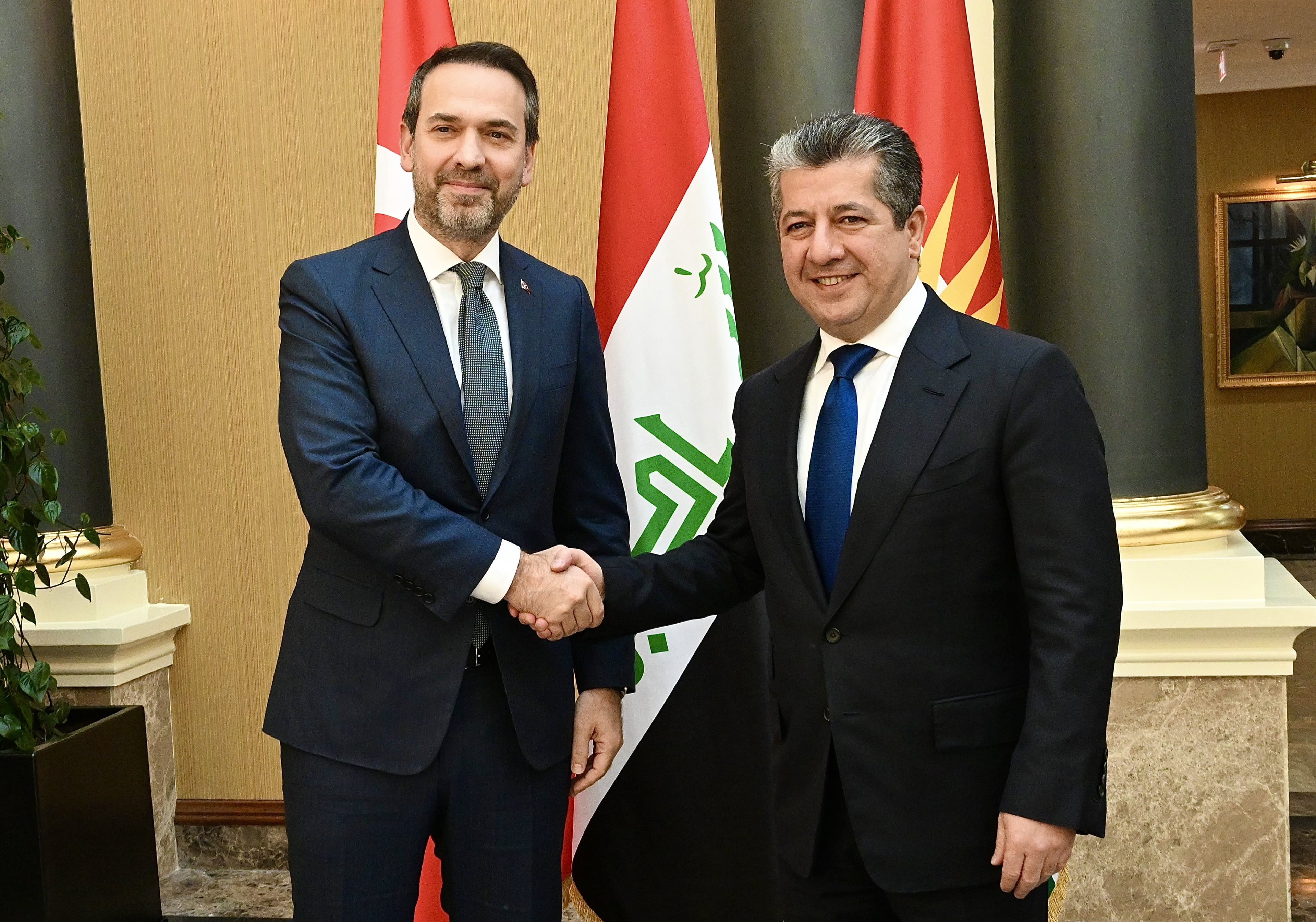مسرور بارزاني وألب أرسلان في أربيل