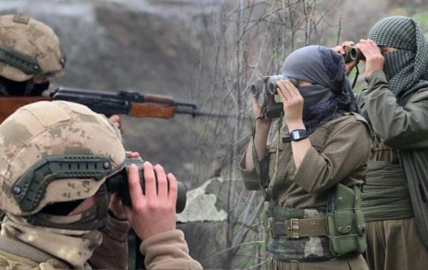 مقاتلي PKK وجنود أتراك