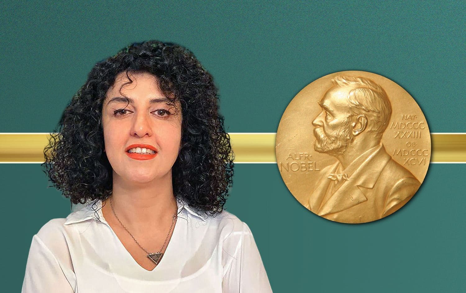 الحائزة على جائزة نول للسلام نرجس محمدي