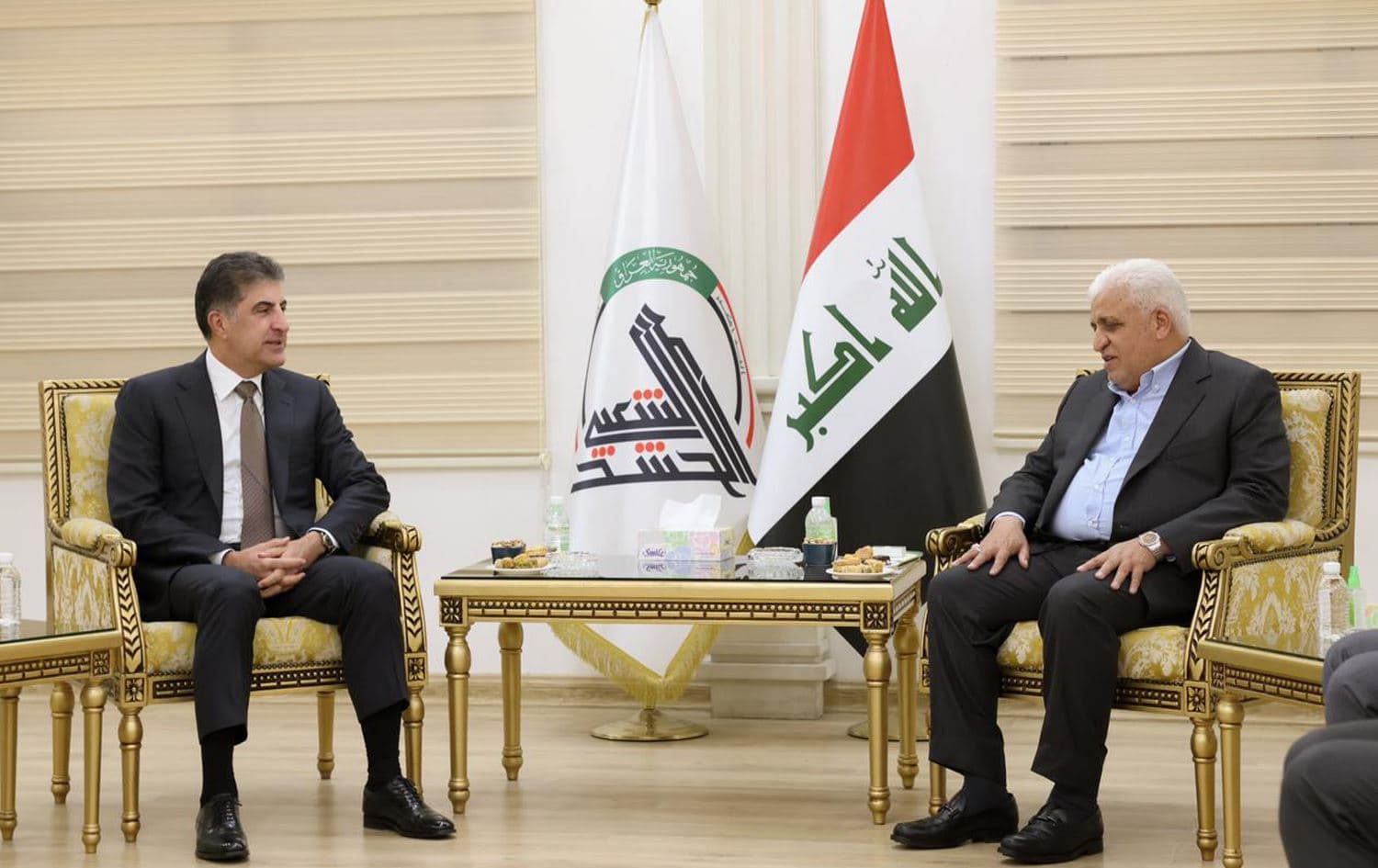 فالح الفياض ونيجيرفان بارزاني