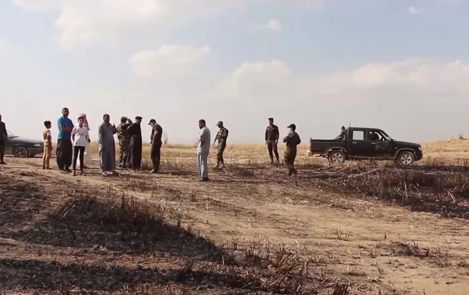 حريق يلتهم دونمات في قضاء تلكيف بمحافظة نينوى في وقت سابق