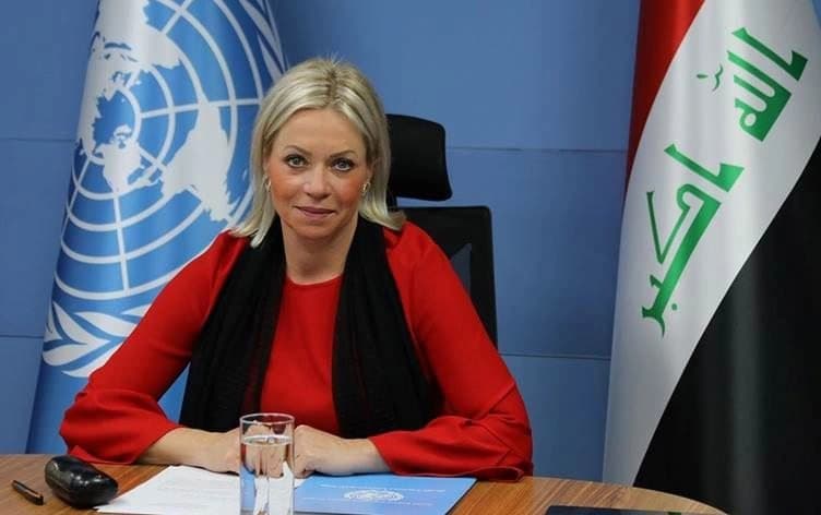 المبعوثة الأممية في العراق جينين بلاسخارت