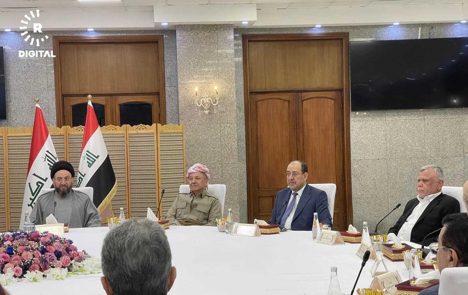 جانب من حضور الرئيس بارزاني لاجتماع الإطار التنسيقي في بغداد