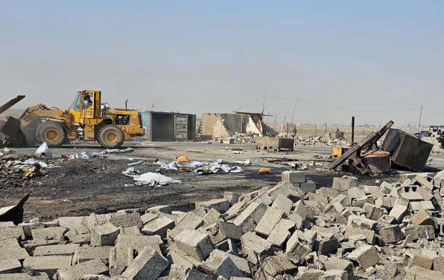 اغلاق مواقع صهر المعادن "الكور" شرقي بغداد - قيادة عمليات بغداد