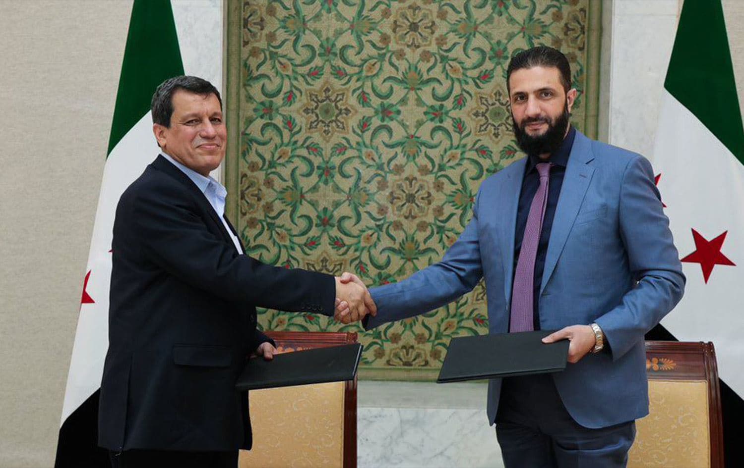 أحمد الشرع ومظلوم عبدي