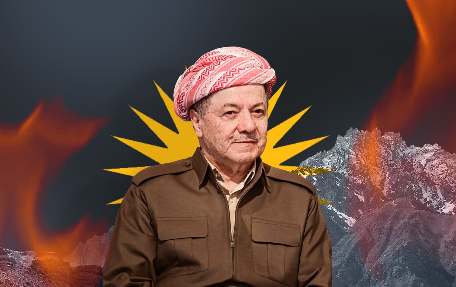 الرئيس مسعود بارزاني- غرافيك رووداو