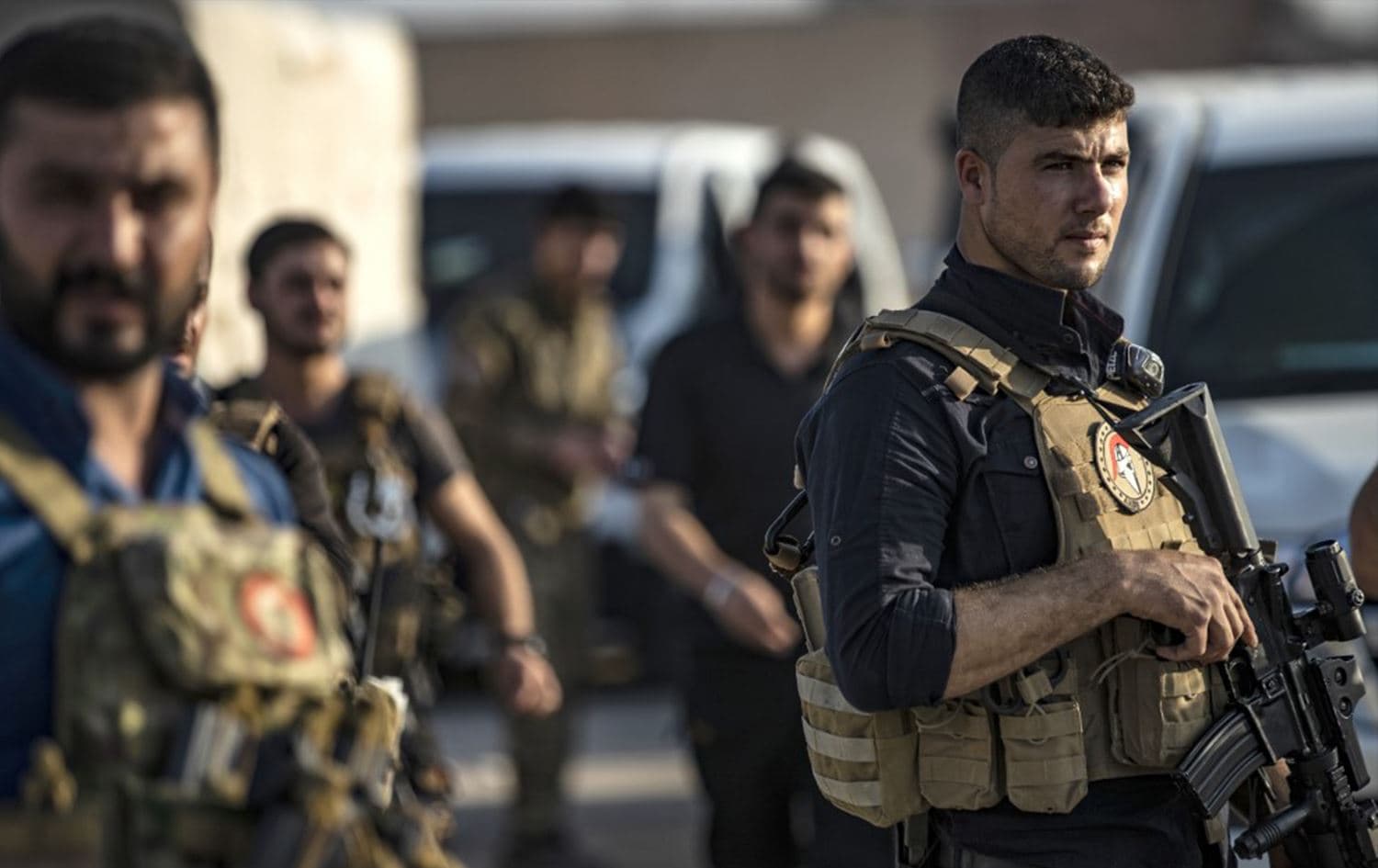صورة أرشيفية لعناصر من قوات الكوماندوس التابعة لقسد-AFP