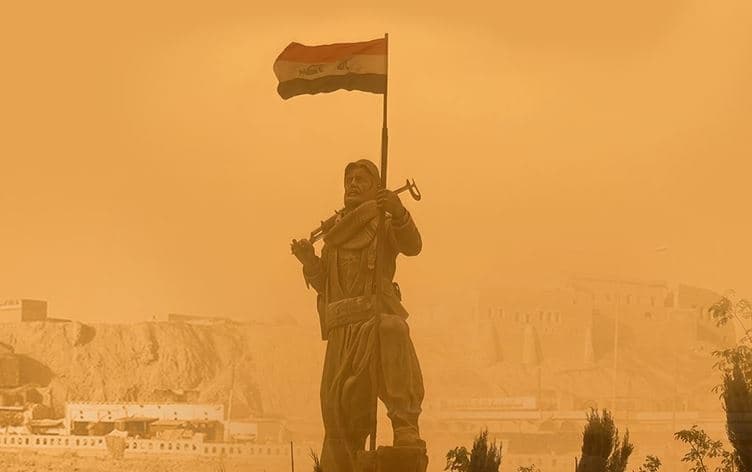 عاصفة غبارية في كركوك - ارشيف