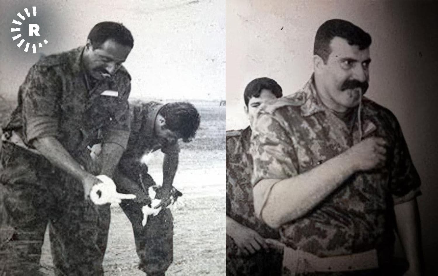 صورتان لجلاد نقرة السلمان "عجاج التكريتي" نشرتهما رووداو عام 2017