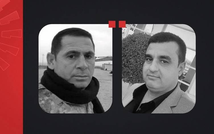 صورة رجلي الأمن اللذين قتلا في اشتباك مساء أمس الثلاثاء في قضاء شيخان