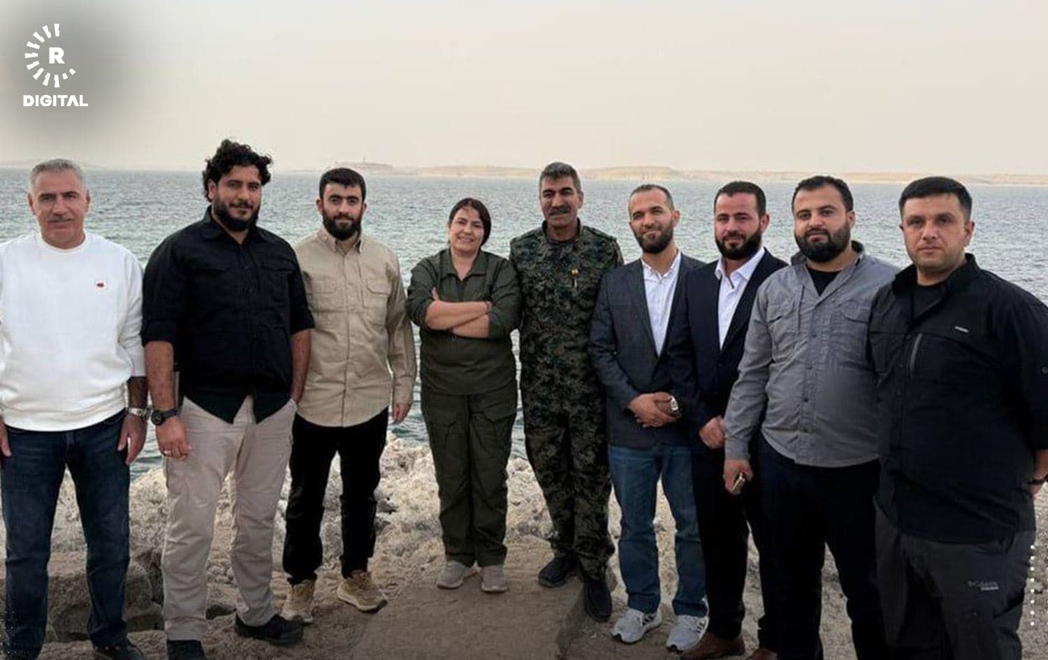 صورة وفدي قسد والحكومة السورية - أسايش حلب
